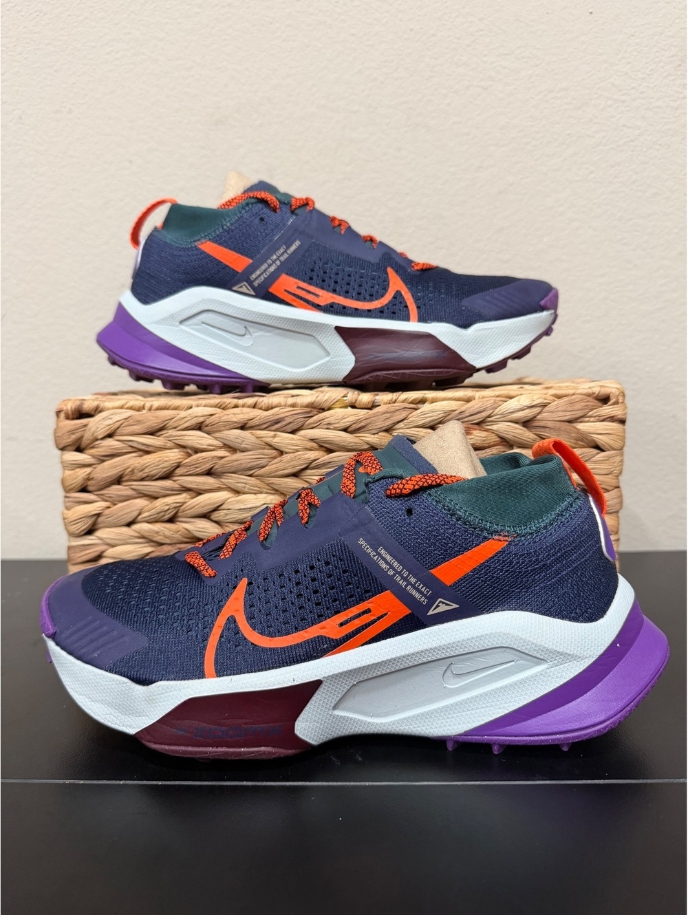 Size 7 - Nike Women’s ZoomX Zegama “Purple Ink Safety Orange”
